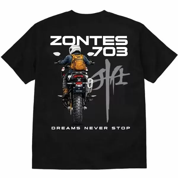 Camiseta 703F Negra Talla L 1 Camiseta zontes 703F NEGRA